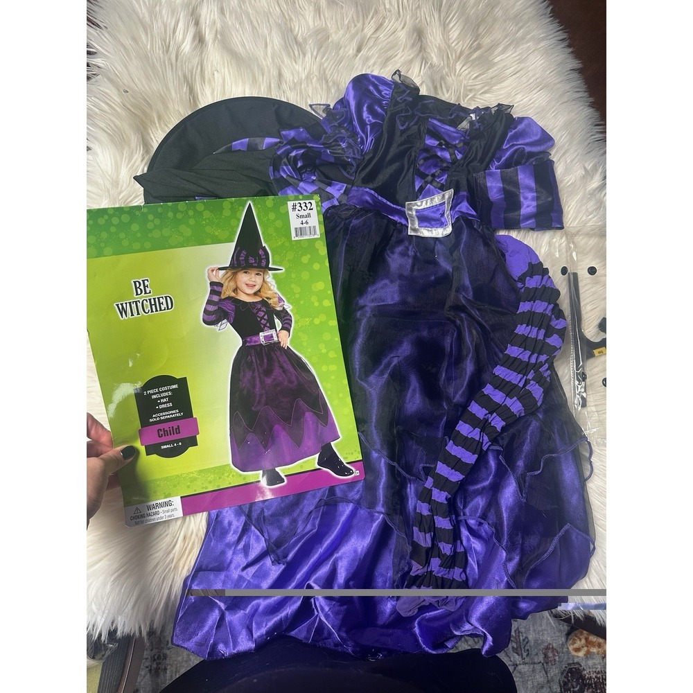 Be Witched Child's Costume by Amscan Includes Hat and Dress Size Small (4-6)